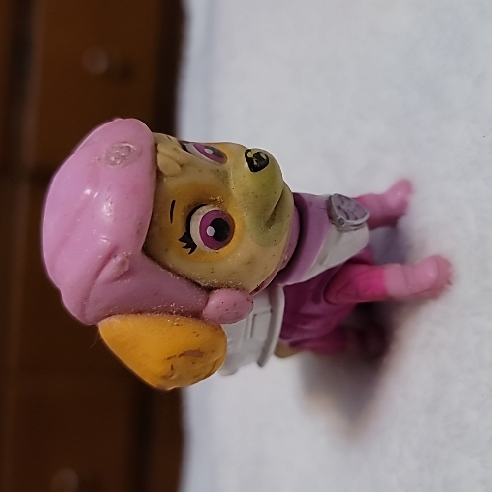 2.2" Tall PAW Patrol Skye Pink helmet Jet/motorcycle outfit figure  ACTION figu